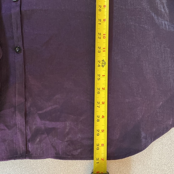 Venezia jeans Co. - shiny purple blouse. Size 18/20 - Picture 7 of 8